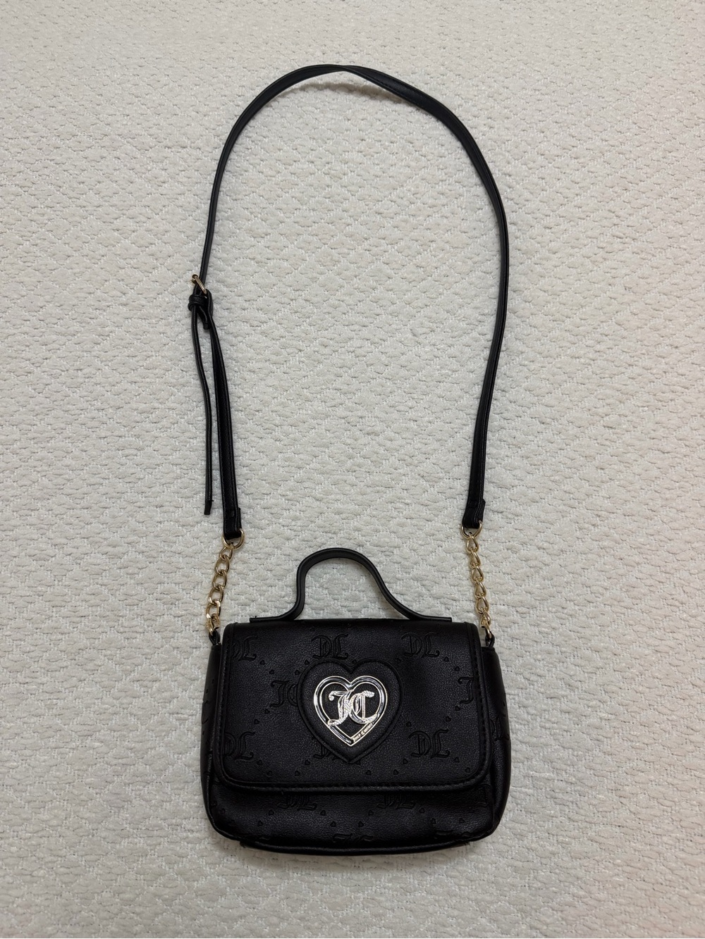Juicy Couture Black Crossbody Chain Bag Y2K